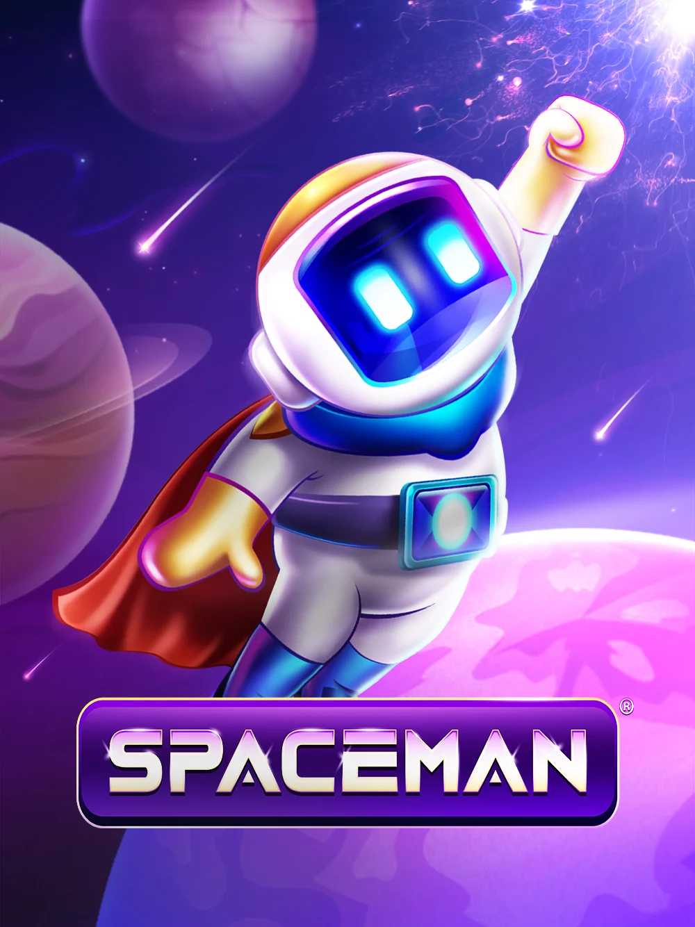 Crash/space game con estética espacial y moderna.